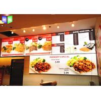 Buy cheap Restaurant Curved Menu Boxes Lighted Menu Board Environmental Protection product
