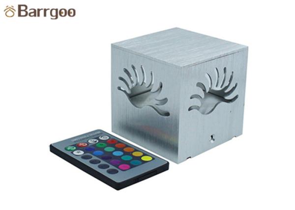 Buy cheap Spiral Square 1W 3W Indoor LED Wall Light Hollow Aluminum RGB Colorful from wholesalers