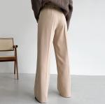 2023 Pants for Ladies Custom Oversize Square Pants Silk Straight Wide Leg Women