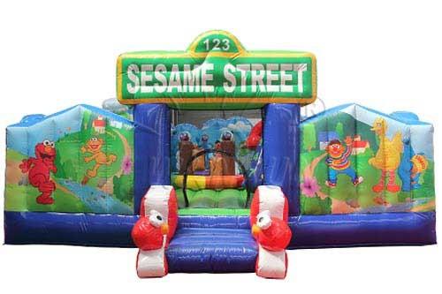 Buy cheap Sesame Street Inflatable Bounce House , Commercial Inflatable Bouncer from wholesalers