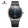 Buy cheap SGS Mens Leather Strap Watches 2.5D Mineral Glass Three Hand 3 Atm Water Resistant from wholesalers