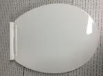 Customized O - Type White Plastic Toilet Seat Lid One Push Button Quick Release