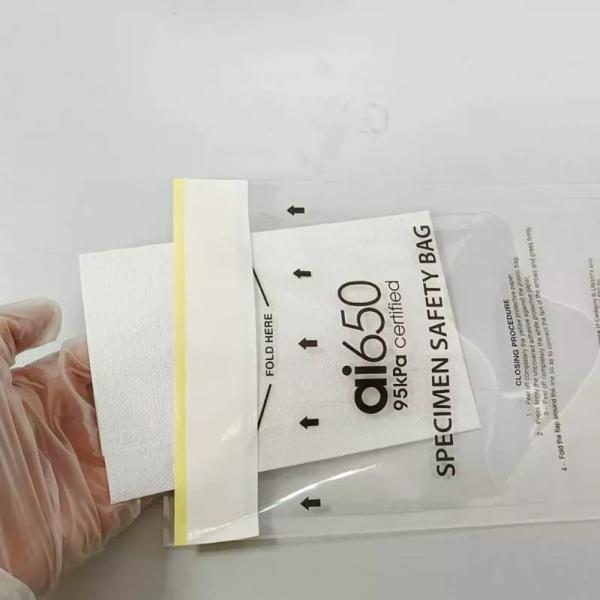 Buy cheap AIC Hazardous Waste 95kPa Specimen Bag Transparent Heat Sealing resistance from wholesalers