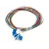 Buy cheap 12 Color Fiber Optic Cable Pigtail Set Singlemode G652D G657A1 LCUPC SM Simplex from wholesalers