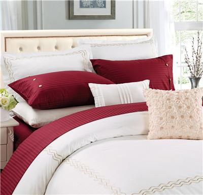 Buy cheap Sateen Stripe Polyester Cotton Egyptian Cotton 4pcs Bedsheets from wholesalers