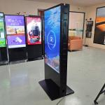 43 49 55 65 Inch Floor Standing LCD Display Advertising Screen Double Side