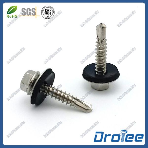 Buy cheap Hex Washer Head Stainless Steel 410 Roofing Screw with EPDM Sealing washer from wholesalers