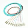 Buy cheap 0.9mm SC SM Pigtail 8 12 Color Coded , G652D Tight Buffered Fiber Optic Cable from wholesalers