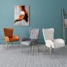 Buy cheap Diamond Tufting Upholstered Dining Armchair Nordic Luxury from wholesalers
