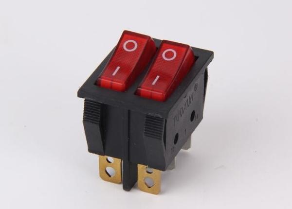Buy cheap 6 Pins Boat Rocker Switch , T110 Lighted Rocker Switch 50000 Cycles Electrical Life from wholesalers