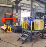 Center Wheel Design Wood Saw Machines Hydraulic Automatic Horizontal Band