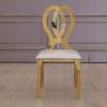 Buy cheap Upholstered 48x53x91cm SS Dining Chairs Mirror Polished For Party Event Wedding from wholesalers