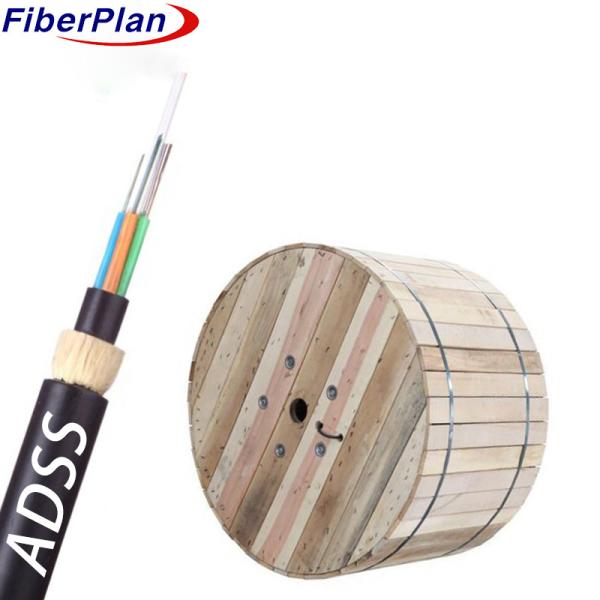 Buy cheap Customized FTTx Outdoor Double Sheath Kevlar Yarn Reinforced ADSS Fiber Optic Cable from wholesalers