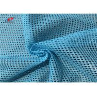 Buy cheap Dry Fit Blue Colour Athletic Mesh Fabric 100% Polyester 100gsm For Sports Wear product