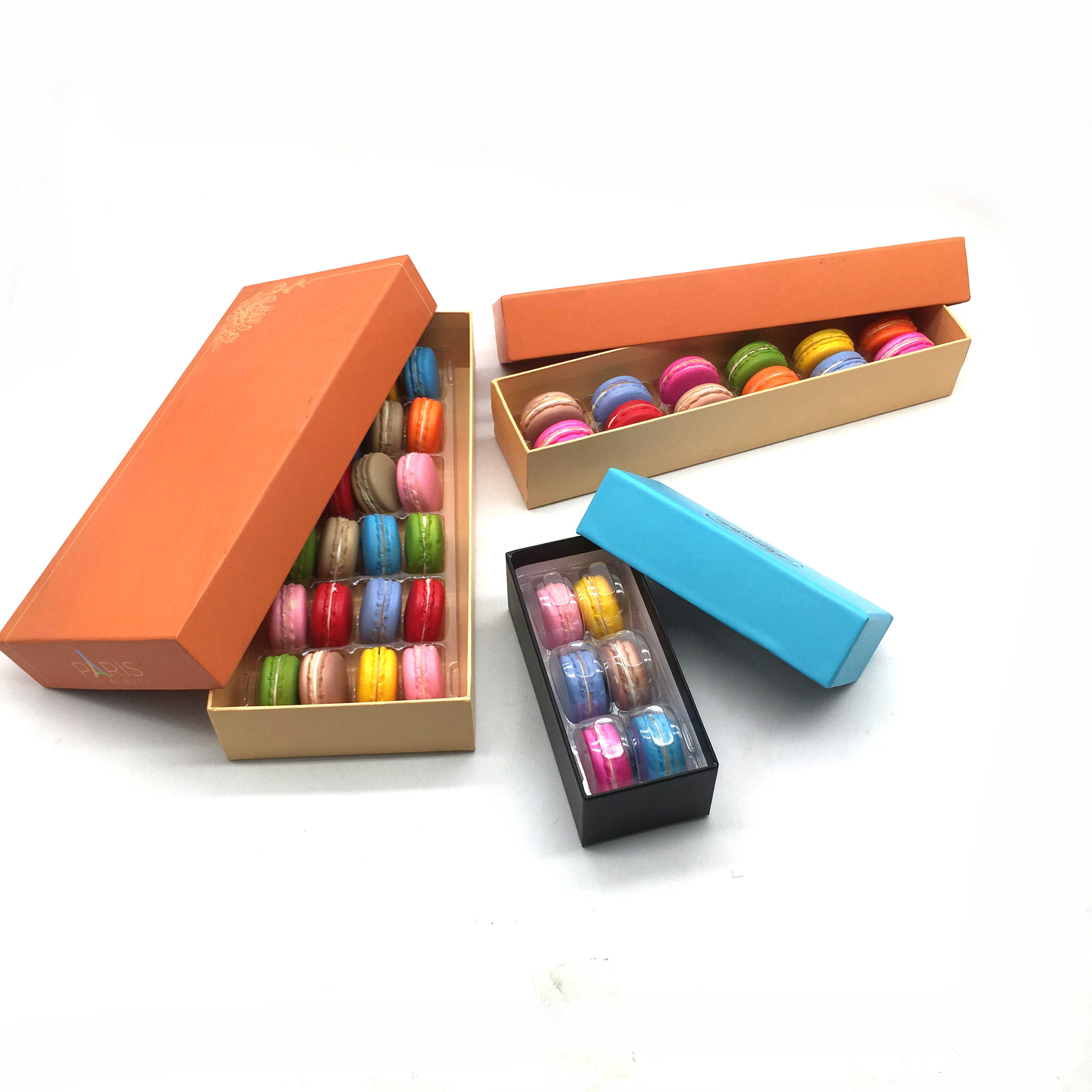 Luxury Chocolate Packaging Orange Kraft Paper Box 25 Pcs With Plastic Inner