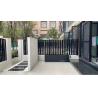 Buy cheap Outdoor Tubular Driveway Gates 12FT Spear Top Black Aluminum Sliding Gate from wholesalers