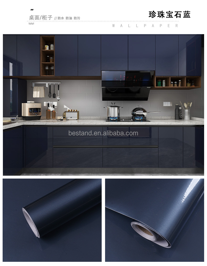 Transform Your Cabinets with Geometric Peel and Stick Wallpaper Removable Sticker