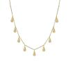 Buy cheap Handmade White Cubic Zircon Teardrop Necklaces for Women Jewelry from wholesalers