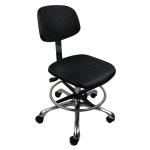 AntiStatic ESD Economical Ergonomic Lab Stool Aluminum ESD Chairs With Wheels
