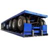 Buy cheap Blue CE Flatbed Container Trailer 6m 18 Wheeler Flatbed Trailer For Shipping from wholesalers