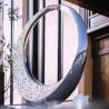 Buy cheap Stainless Steel Moon Sculpture Garden Large Circular Abstract Waterscape Fountain Outdoor Decoration from wholesalers