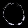 Buy cheap Lucky Flower Sterling Silver Infinity Bracelet 925 Clover Fashion Birthday Present from wholesalers