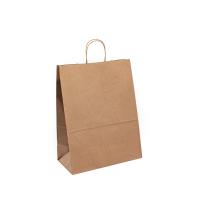 Buy cheap Recycled Grocery Shopping Brown Kraft Paper Bags With Handles product
