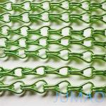 Al Alloy Metal Chain Link Door Fly Curtain Room Divider OEM