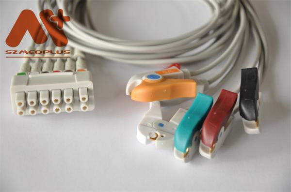 Buy cheap GE Marquette Holter Cable ECG Telemetry Leadwire 421932-001 6 Lead Clip from wholesalers