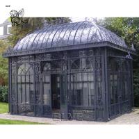 Buy cheap Large Wrought Iron Gazebo Garden Sunroom Metal Green House Outdoor Decorative product