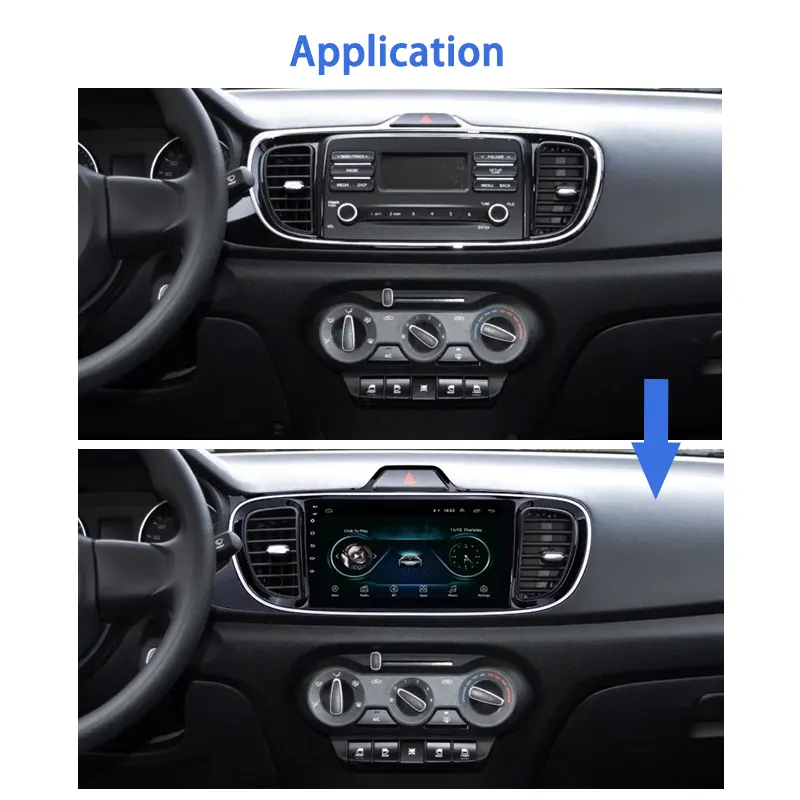 KIA PEGAS LHD 2017 Stereo Android 10.0 Car DVD Multimedia System 9 Inch IPS Screen Player Car Radio GPS WIFI