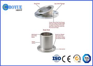 China ASME B16.5 Lap Joint Flange , Duplex Stainless Steel 316L Stub End Flange on sale
