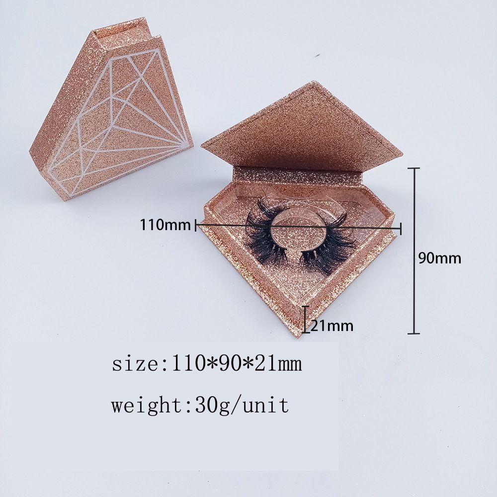Private Logo Customized Eyelash Packaging Box for 3D Mink Eyelashes with Magnetic Closure