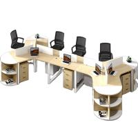 Buy cheap Simple and Modern Office Furniture Corner Combination Staff Table for 3/6 People product