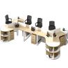 Buy cheap Simple and Modern Office Furniture Corner Combination Staff Table for 3/6 People from wholesalers
