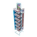 Brochure Metal Wire Display Stands Rack Supermarket Chocolate 5 Tiers Snacks