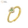 Buy cheap Women Gold Plated 18K Diamond Rings Zircon Crystal Love Heart Jewelry from wholesalers
