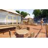 Buy cheap Glass Wall System Luxury Glamping Tents Fire Retardant DIN4102 B1 / M2 from wholesalers