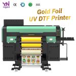 A1 UV DTF Printer with Gold Foil Golden Supplier Impresora UV DTF I3200 Head