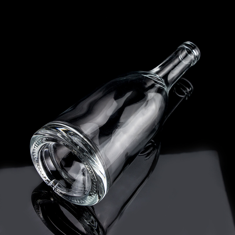 750ml Cut Shape Unique Design Glass Spirits Bottle Manufactured by for Custom Made