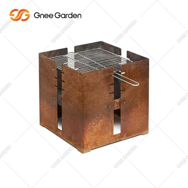 Buy cheap Corten Steel Bbq Charcoal Grill Table 3mm Thickness from wholesalers