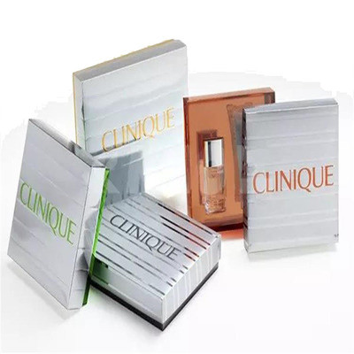 custom perfume packaging box cosmetics perfume gift paper box with flocking tray