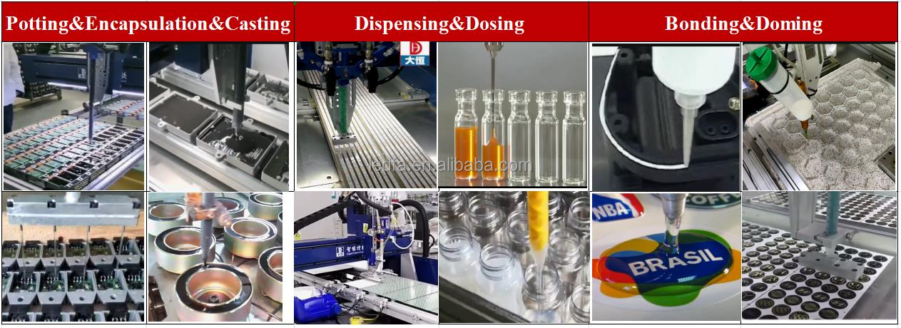 POLYWOOD CASE 3 Axis Automatic Liquid Syringe Glue Dispensing Robot with Vision System