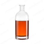 Decal Surface Handling 750ML 500ML Clear Spirit Glass Bottle for Vodka OEM/ODM