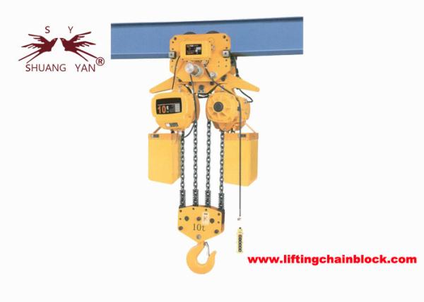Buy cheap Alloy Steel 22000lb Electric Chain Hoist 10T With Beam Trolley from wholesalers