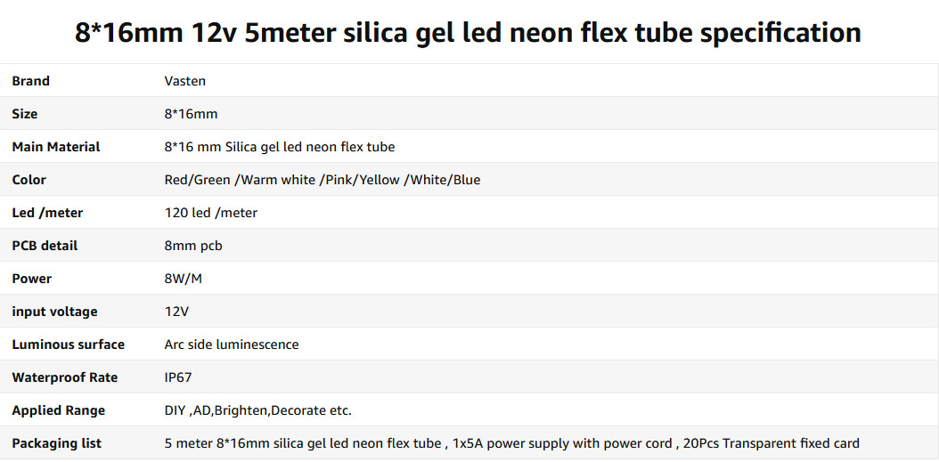 2.5cm Cutting IP67 LED Neon Rope Light 12V No Fragile Flexible Led Rope Light
