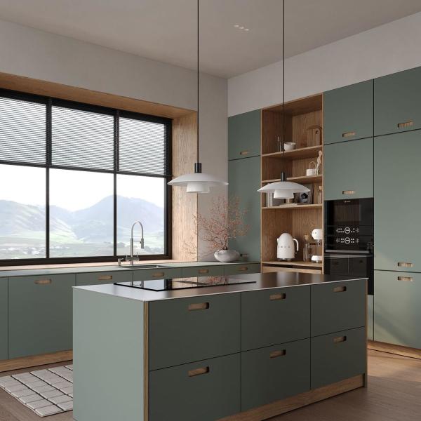 Buy cheap Luxury Villa Modern Kitchen Cabinets Design Stone Island Coque Kitchen Island from wholesalers