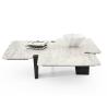 Buy cheap 700mm Customized Coffee Table 1.4m Titanium Italian Style Marble from wholesalers