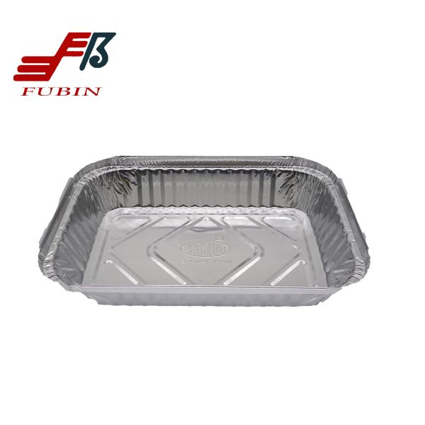 Buy cheap alufolie Food grade packing foil takeaway food container packaging aluminum foil box barbecue grill special from wholesalers