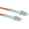 Buy cheap Duplex LC to LC 50 / 125 μm Fiber Optic Patch Cord for CATV / FTTH / LAN from wholesalers